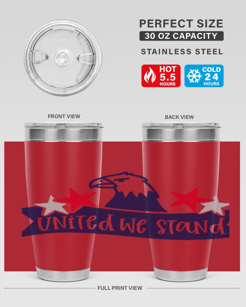 United We Stand Style 178#- Fourt Of July- Tumbler