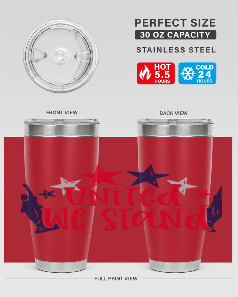United We Stand Style 179#- Fourt Of July- Tumbler
