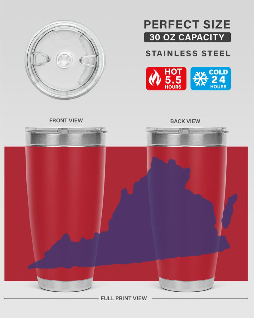 Virginia 5#- stateflags- Tumbler