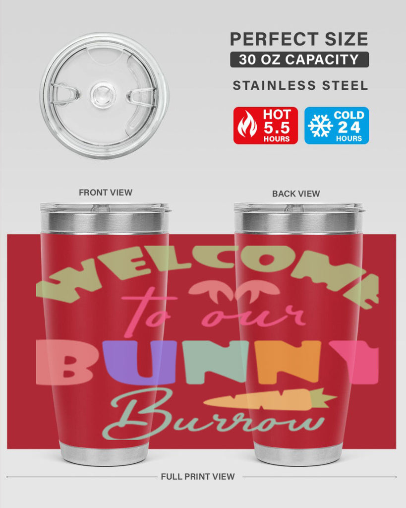 Welcome to our bunny burrow588#- spring- Tumbler