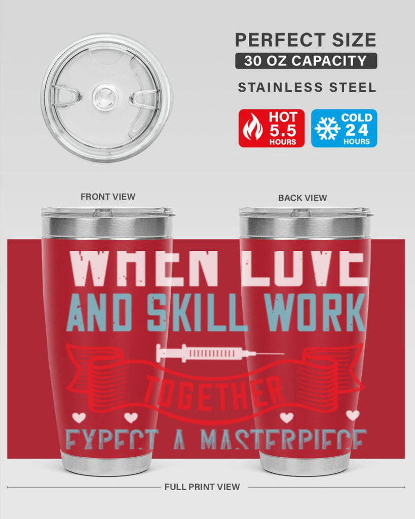 When love and skill work together expect a masterpiece Style 254#- nurse- tumbler