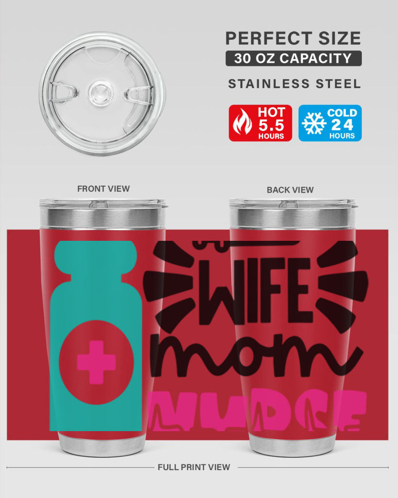 Wife Mom Nurse Style Style 10#- nurse- tumbler