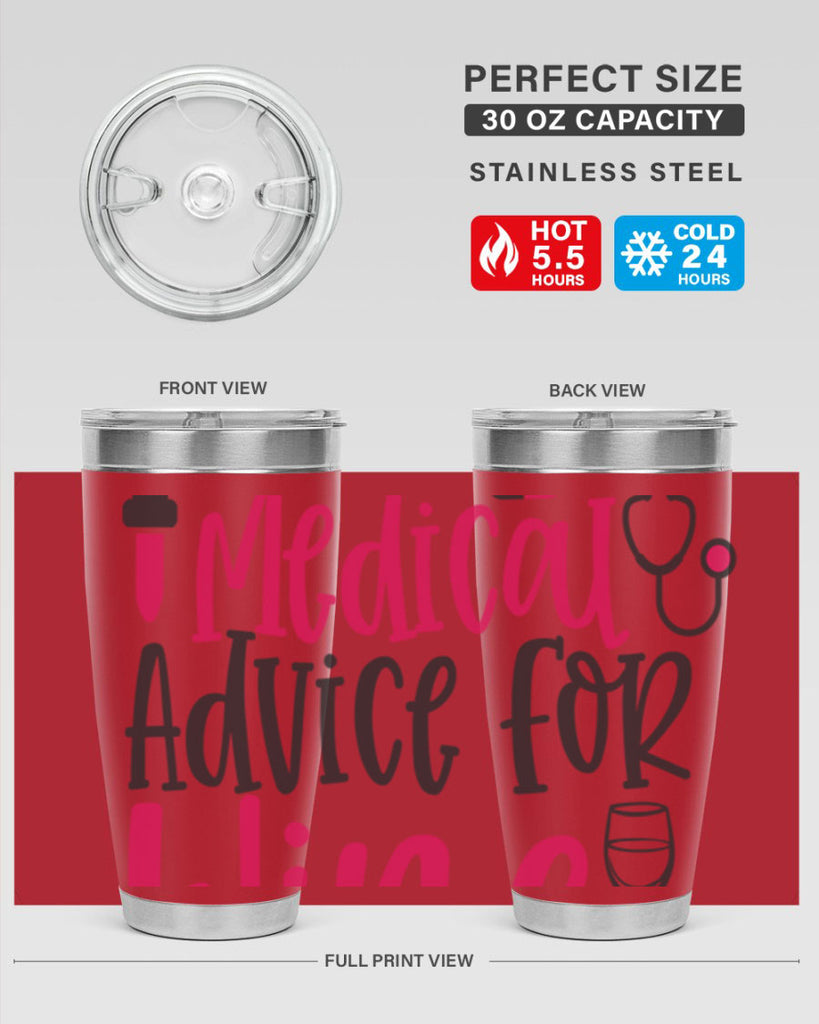 Will Trade Medical Advice for Wine Style Style 9#- nurse- tumbler