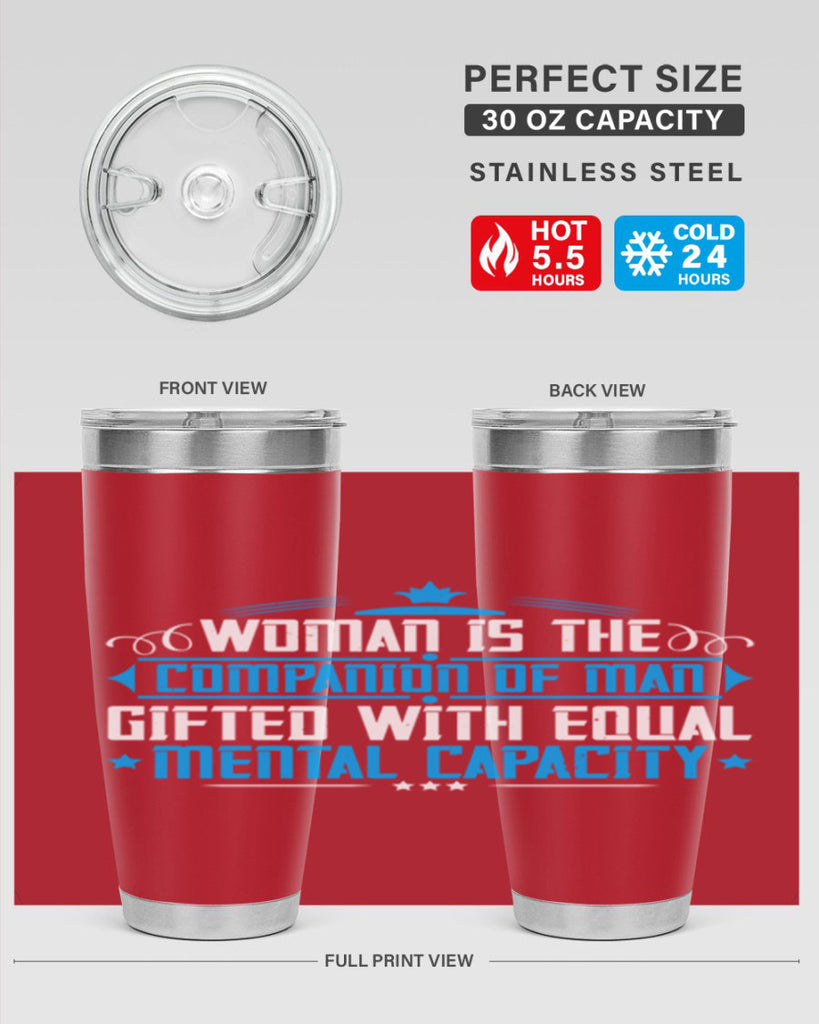 Woman is the companion of man gifted with equal mental capacity Style 17#- womens day- Tumbler