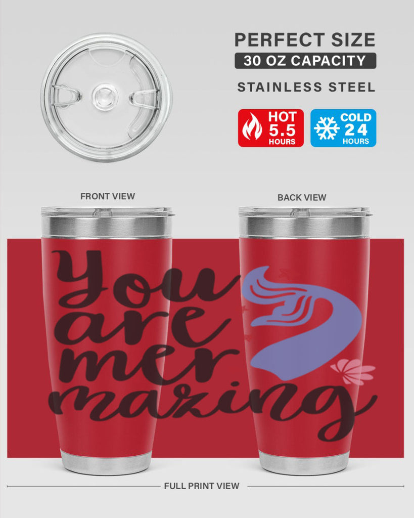 You are mermazing 681#- mermaid- Tumbler