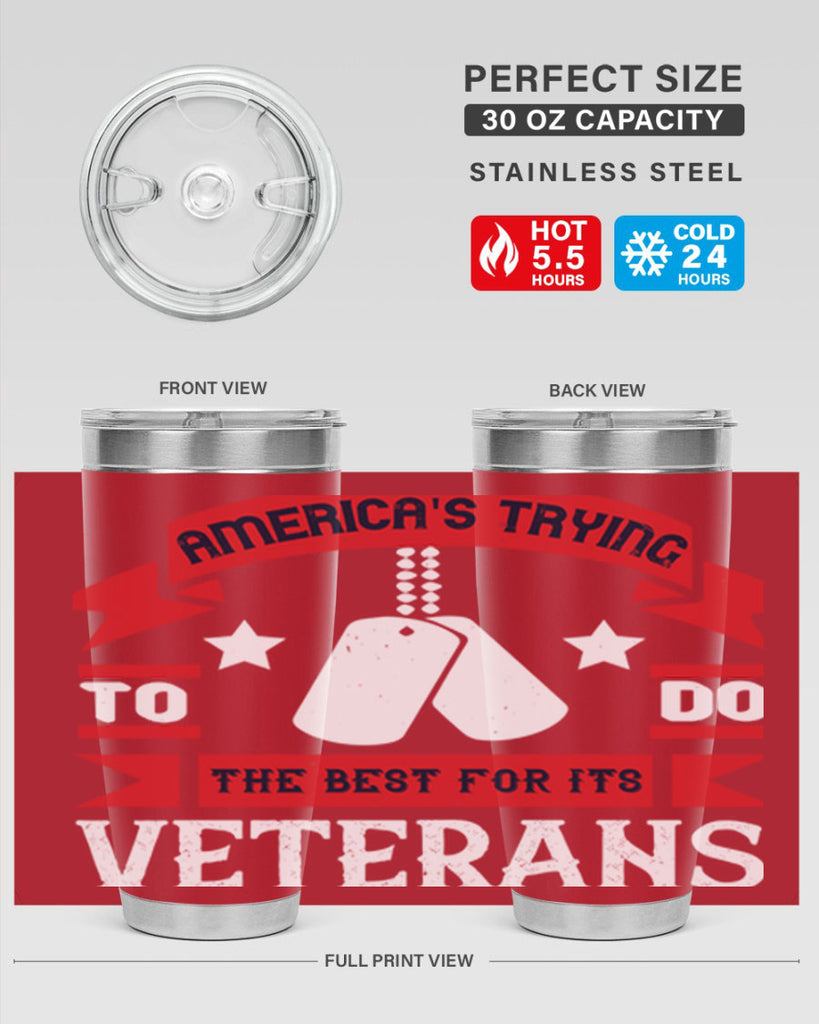 americas trying to do the best for its veteran 78#- Veterns Day- Tumbler