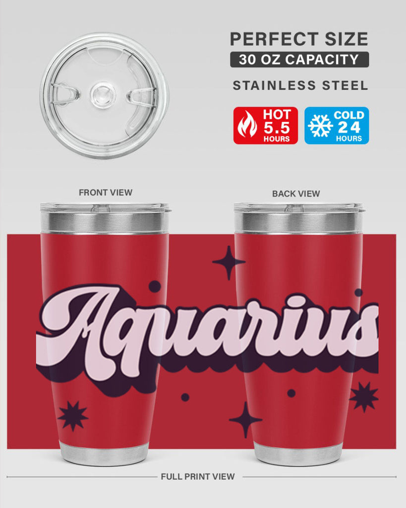aquarius 82#- zodiac- Tumbler