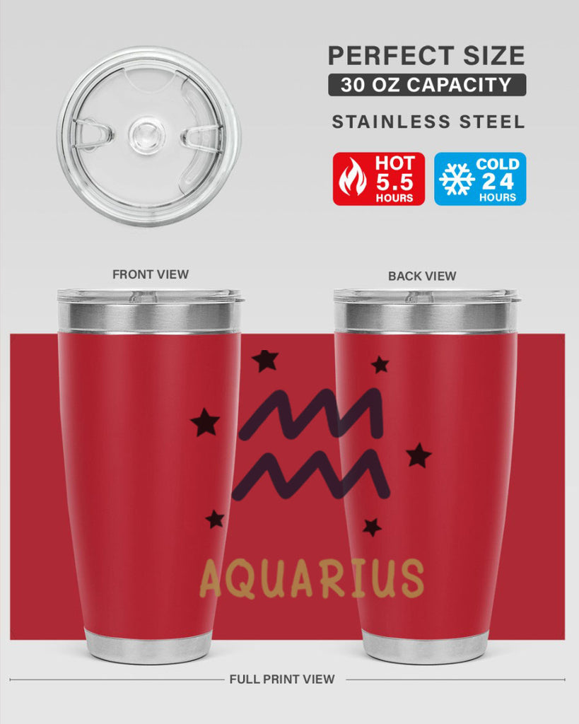 aquarius 83#- zodiac- Tumbler