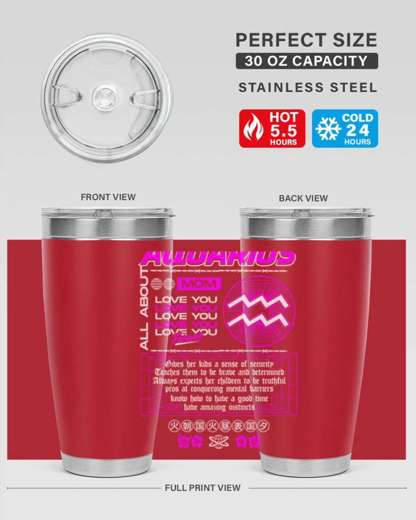 aquarius 86#- zodiac- Tumbler
