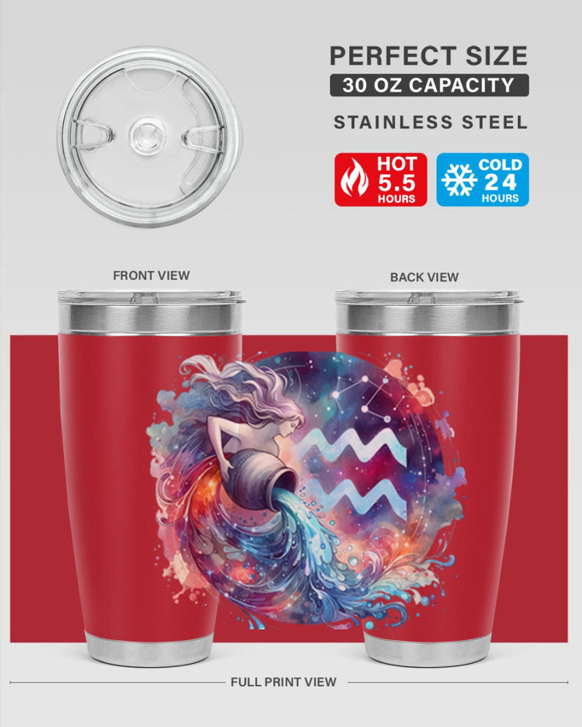 aquarius 90#- zodiac- Tumbler