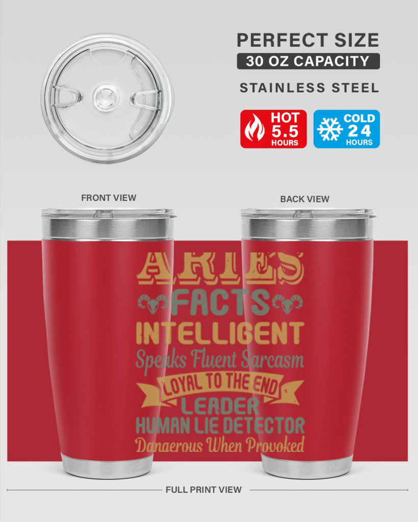 aries 123#- zodiac- Tumbler