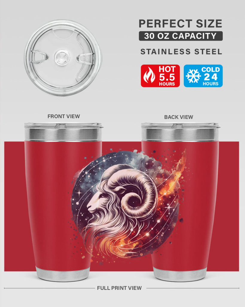 aries 124#- zodiac- Tumbler