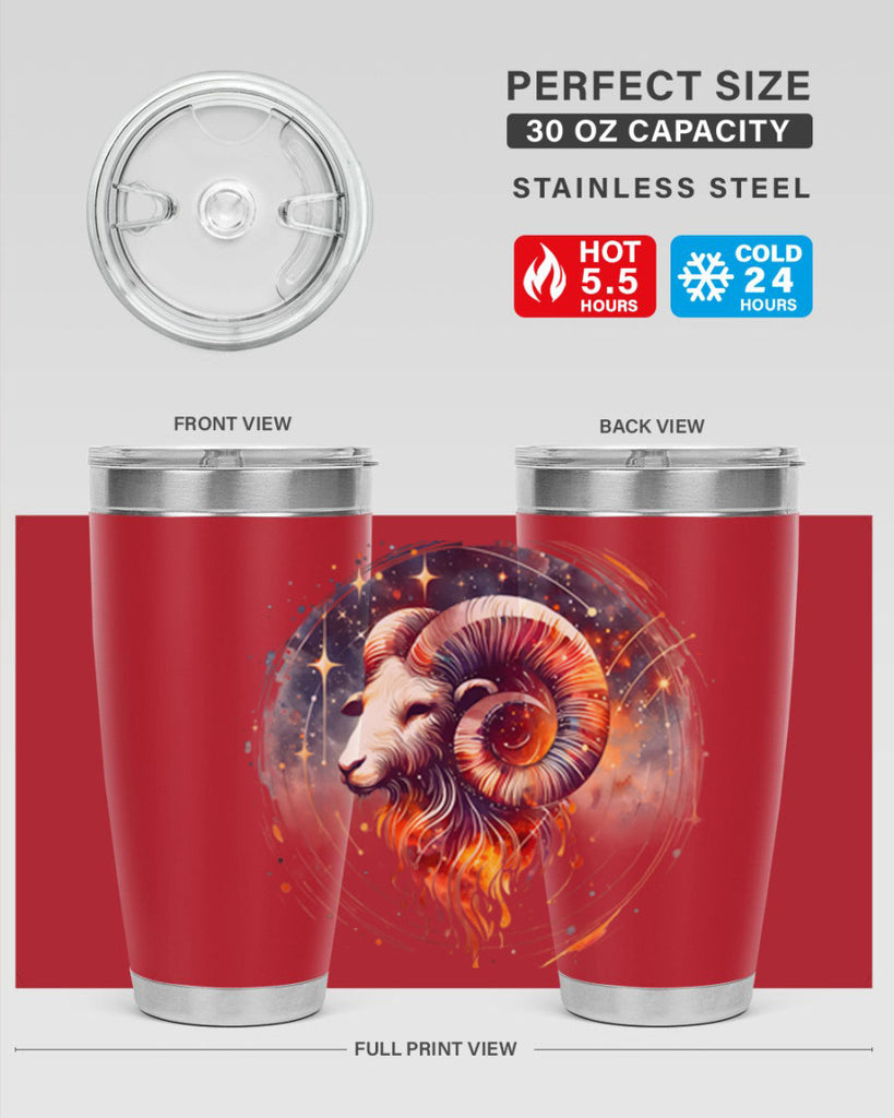 aries 125#- zodiac- Tumbler