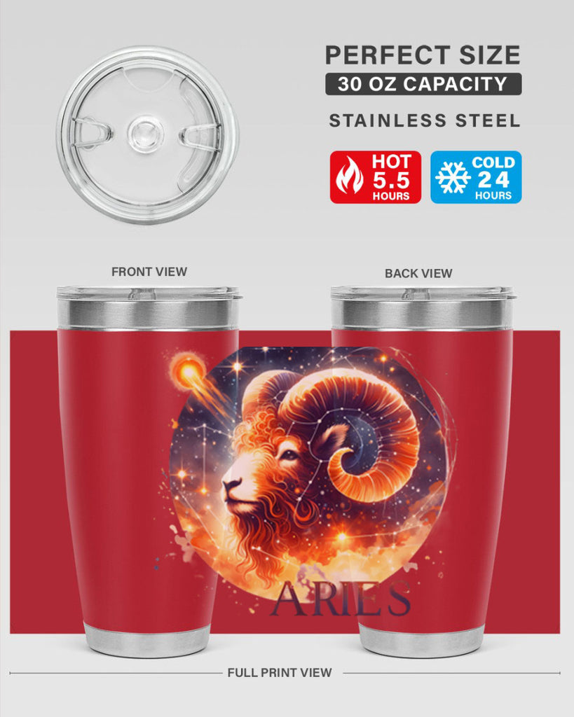 aries 130#- zodiac- Tumbler