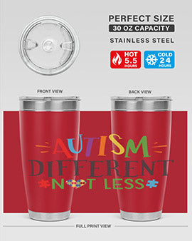 autism different not less Style 5#- autism- Tumbler