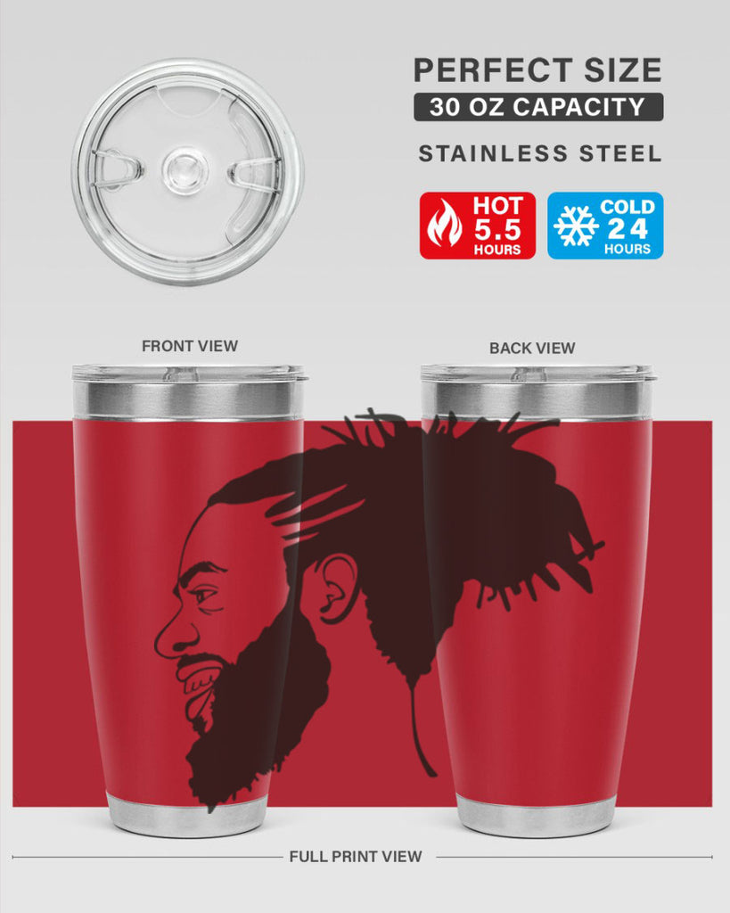 beardman 45#- black men - boys- tumbler