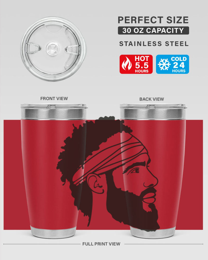 beardman 48#- black men - boys- tumbler