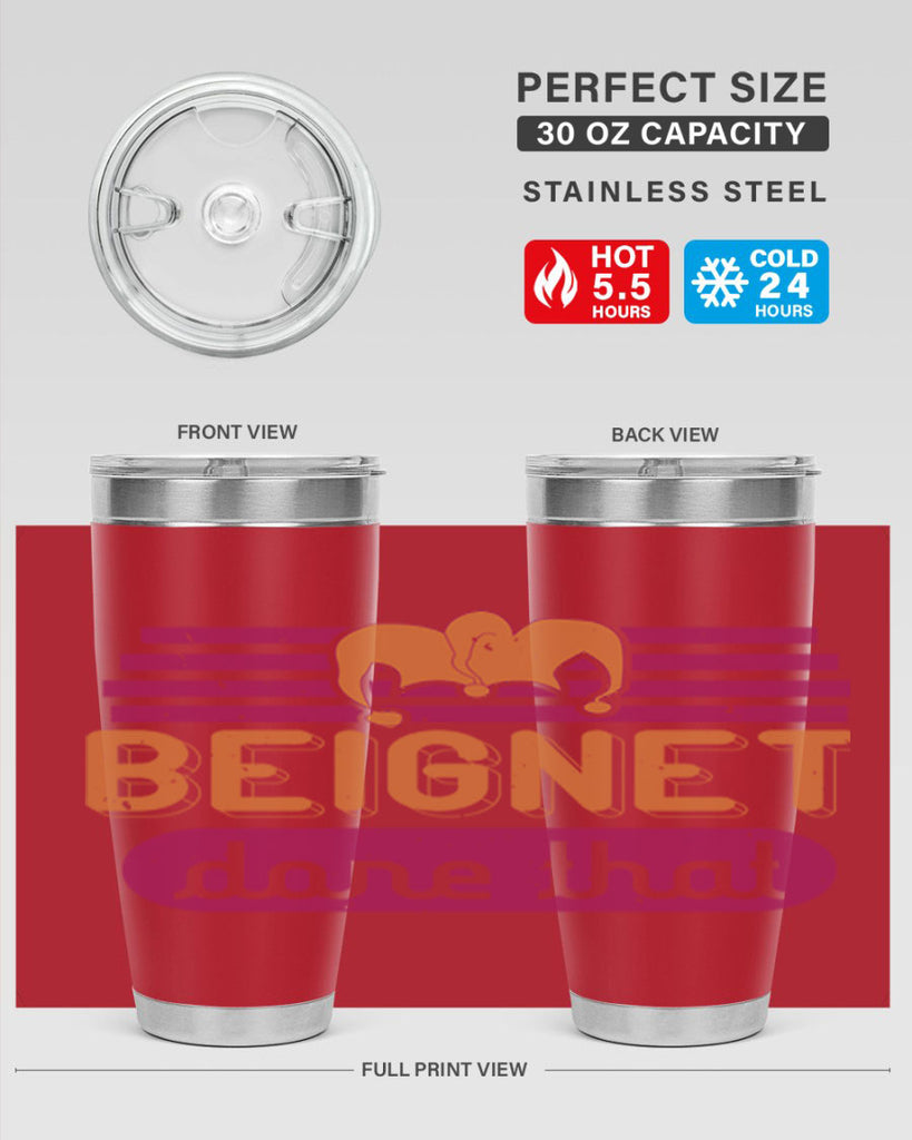beignet done that 26#- mardi gras- Tumbler