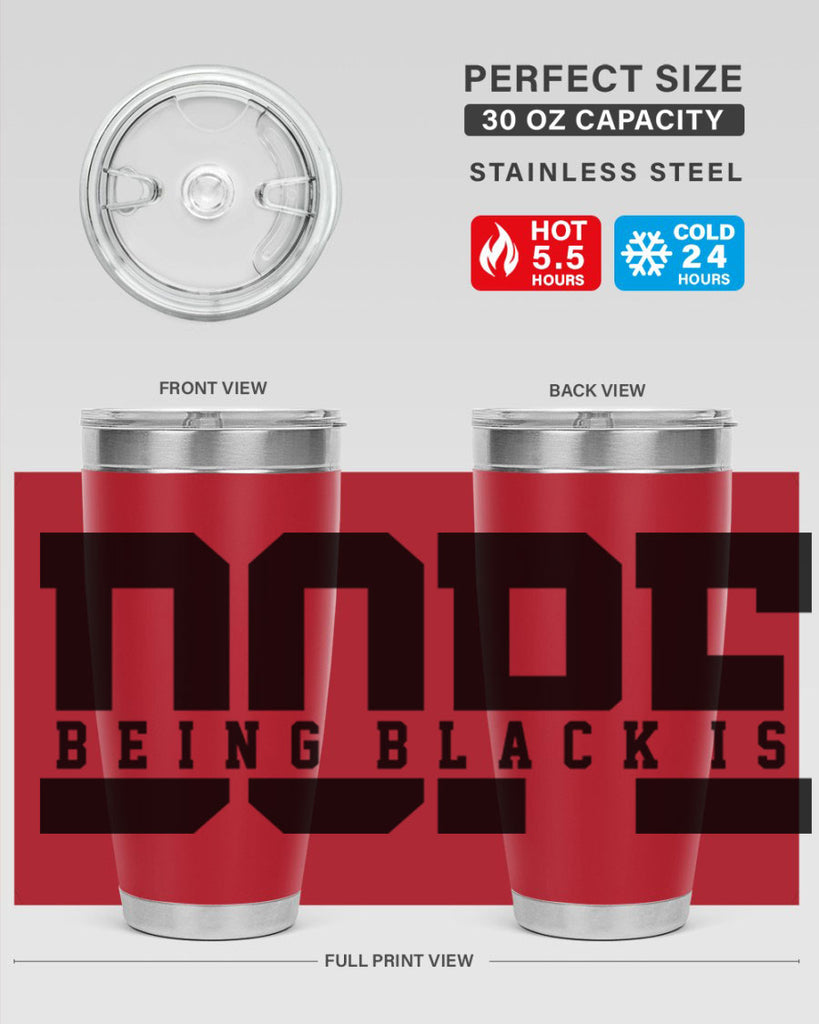 being black is dope 260#- black words phrases- Cotton Tank