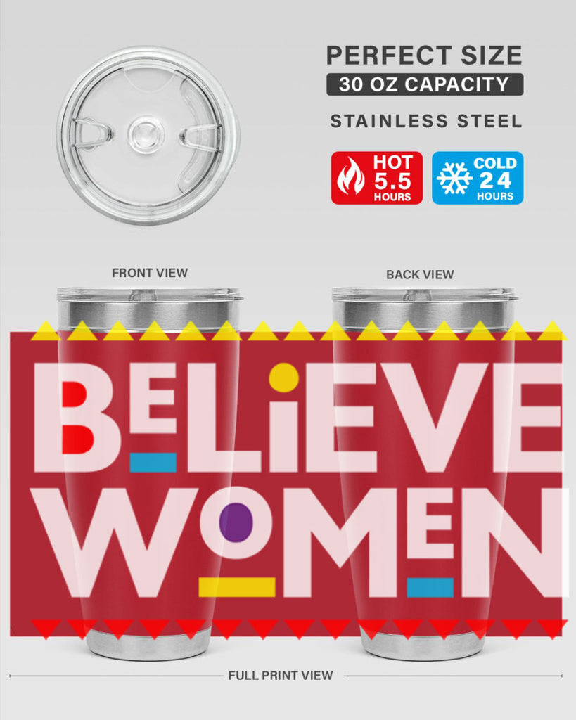 believewomen 254#- black words phrases- Cotton Tank