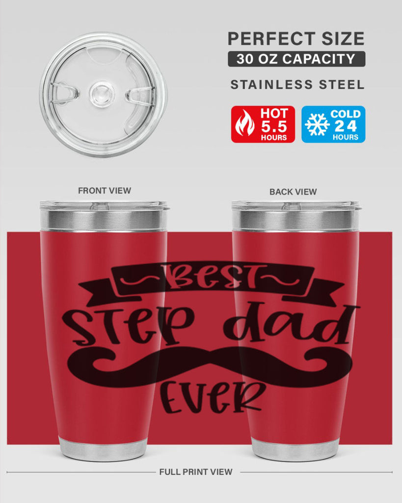 best step dad ever 70#- fathers day- Tumbler