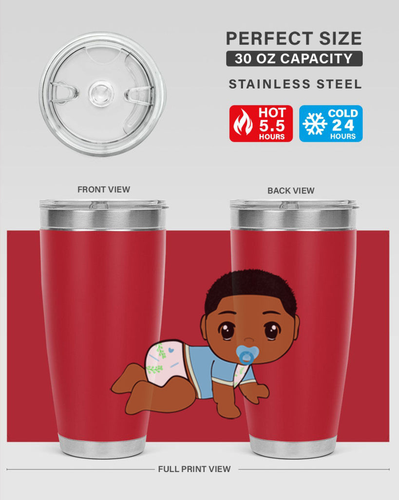 black baby boy 1#- black men - boys- tumbler