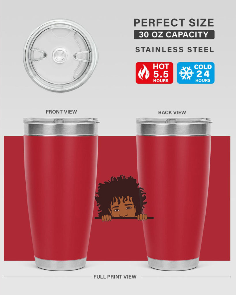black boy 4#- black men - boys- tumbler