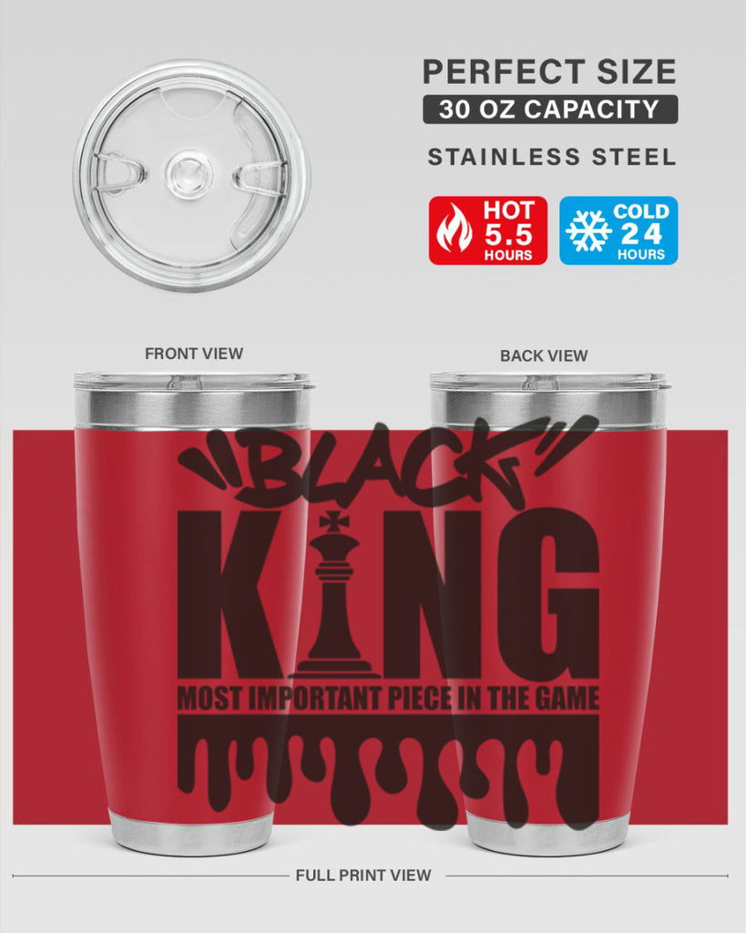 black king 214#- black words phrases- Cotton Tank