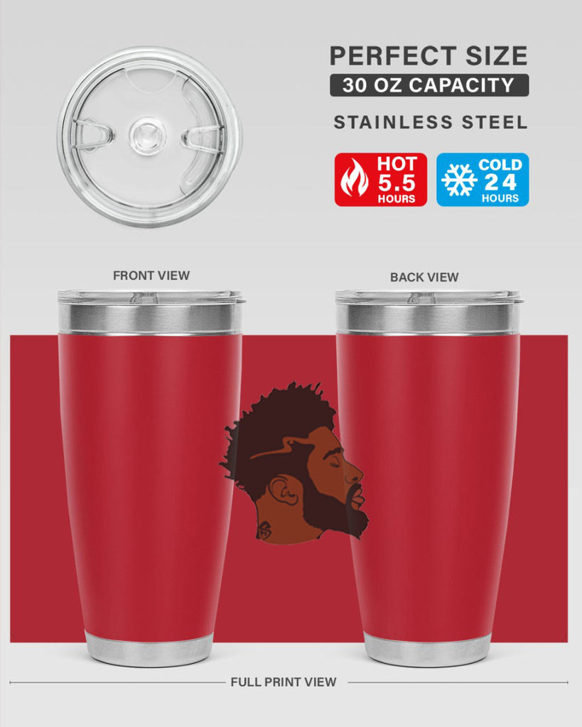 black man 30#- black men - boys- tumbler