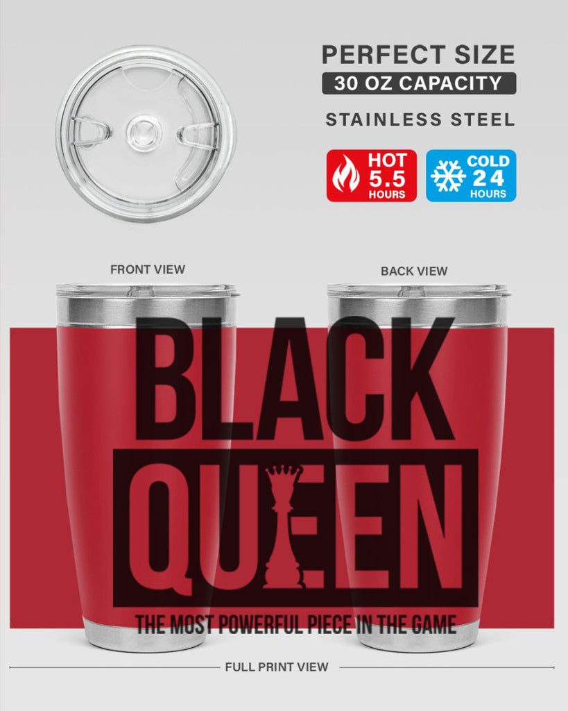 black queen chess 224#- black words phrases- Cotton Tank