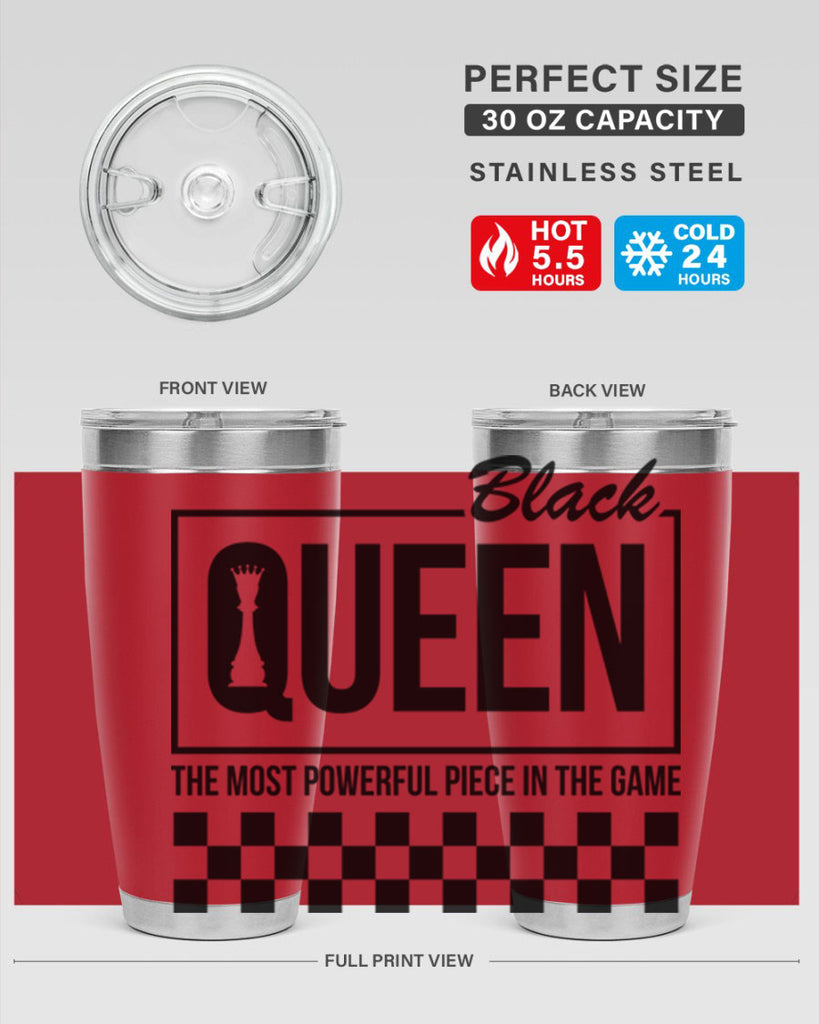 black queen chess checkered 221#- black words phrases- Cotton Tank