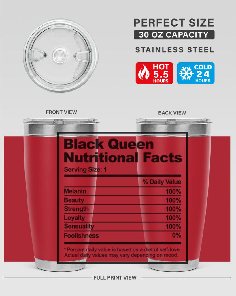 black queen nutritional facts 219#- black words phrases- Cotton Tank