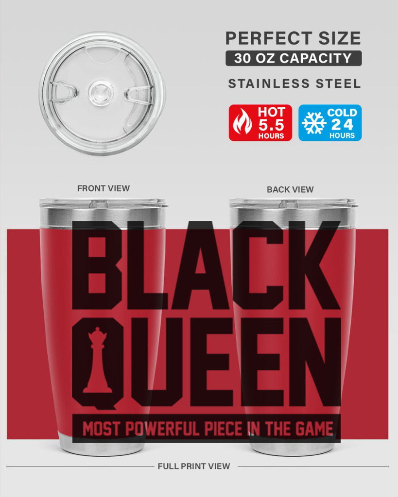 black queenchess 194#- black words phrases- Cotton Tank
