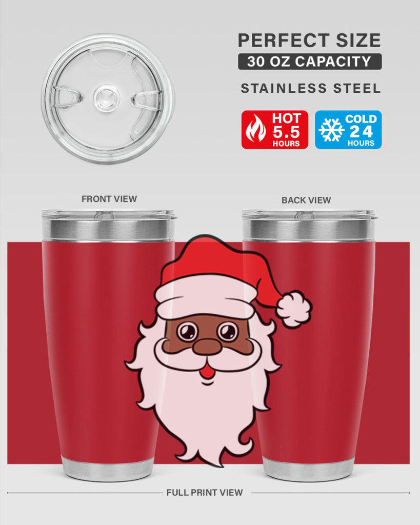 black santa 25#- black men - boys- tumbler