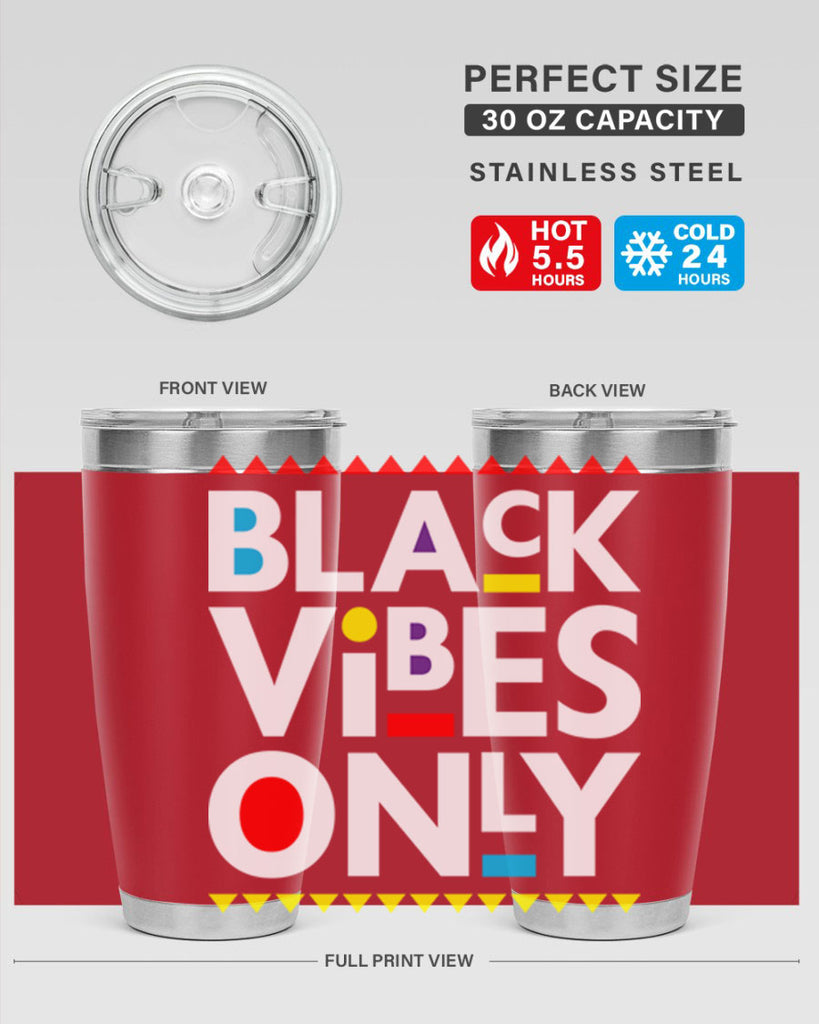 black vibes only 217#- black words phrases- Cotton Tank