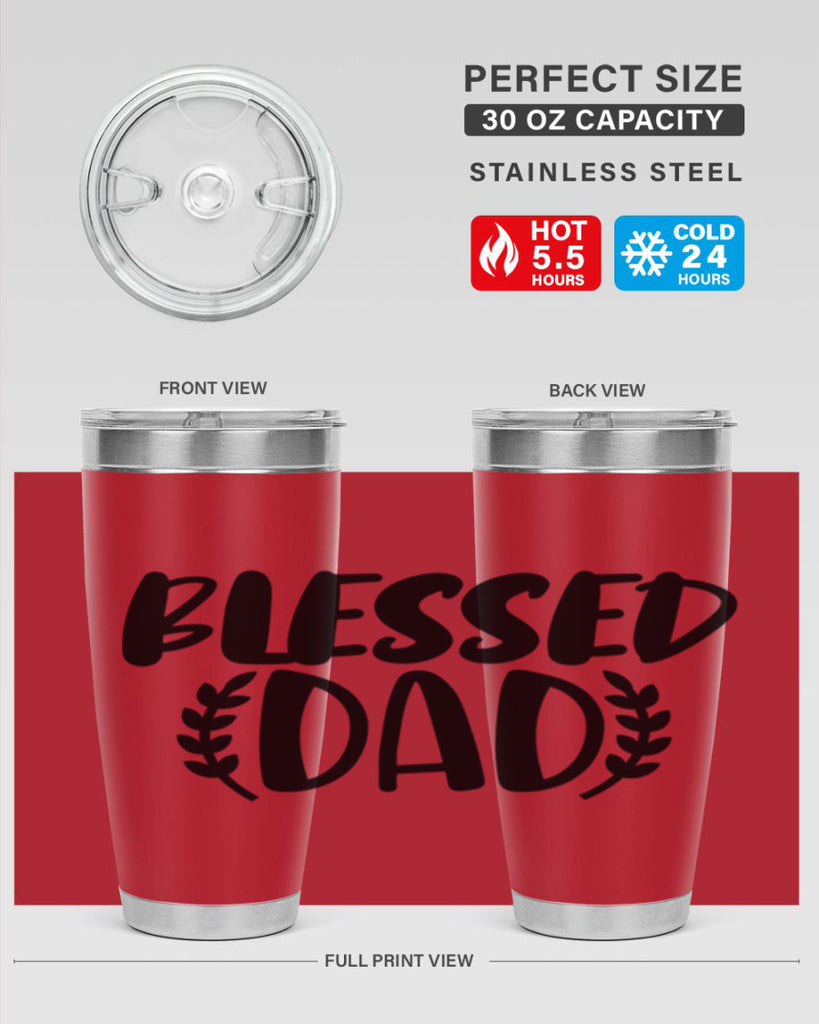 blessed dad 36#- dad- Tumbler