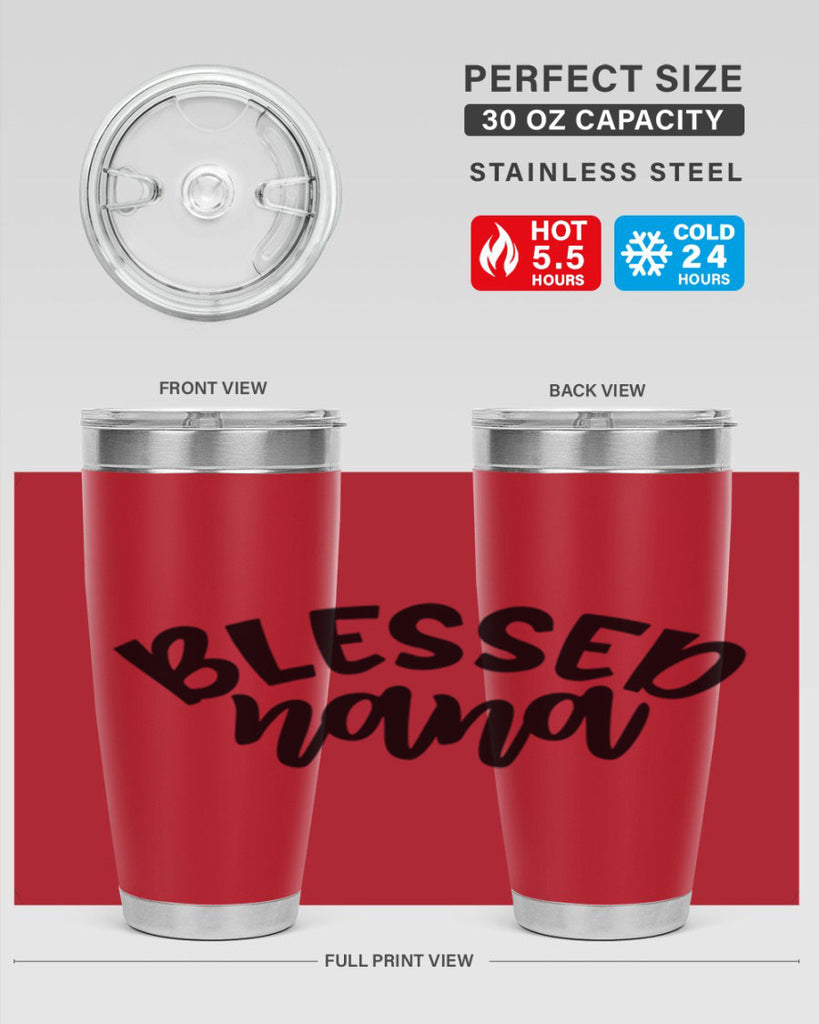blessed nana 59#- grandma - nana- Tumbler
