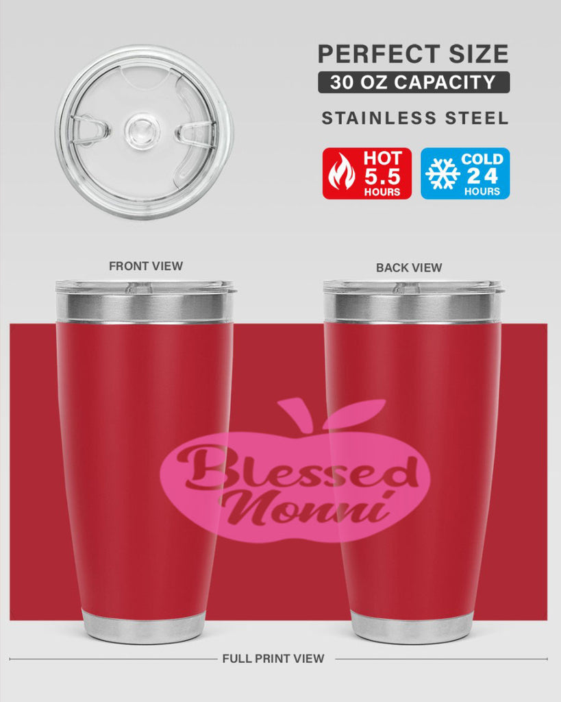 blessed nonni 58#- grandma - nana- Tumbler