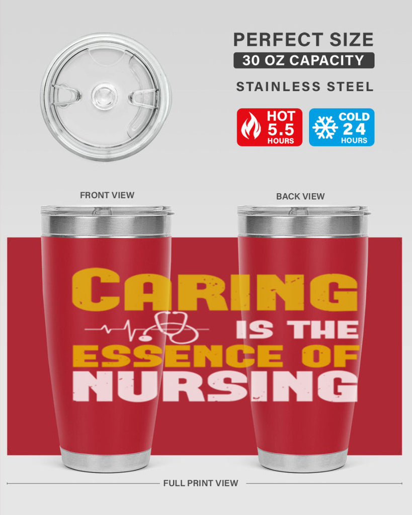 caring is the essence of Style 250#- nurse- tumbler