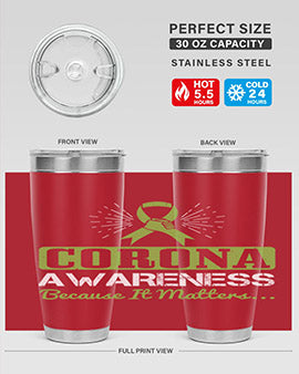 corona awareness because it matters Style 26#- corona virus- Tumbler