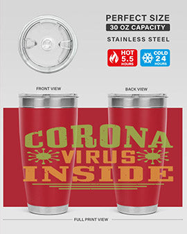 coronavirus inside Style 2#- corona virus- Tumbler