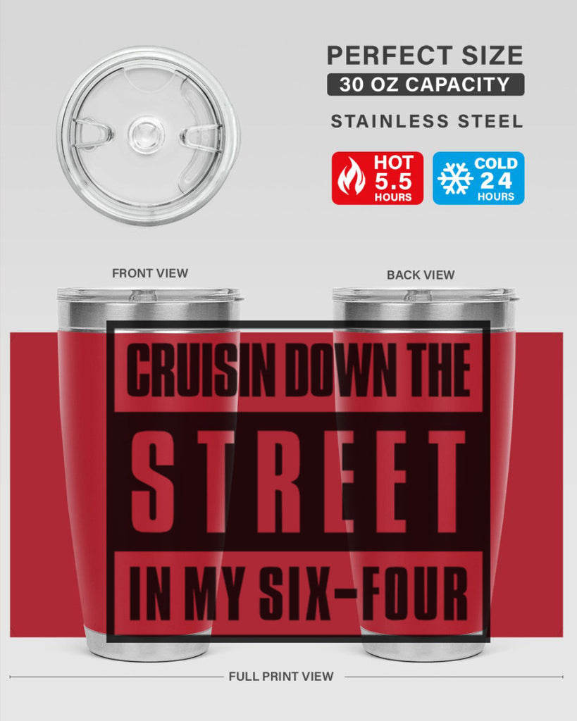cruisin down the street 181#- black words phrases- Cotton Tank