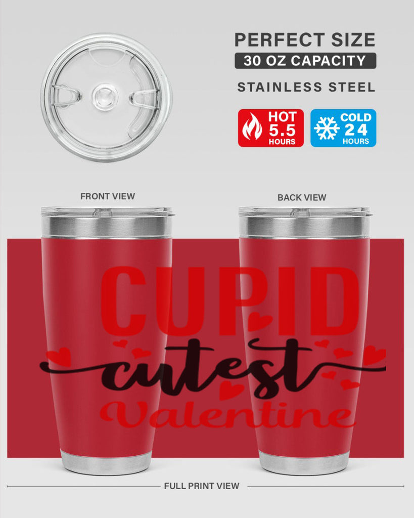 cupid cutest valentine 80#- valentines day- Tumbler