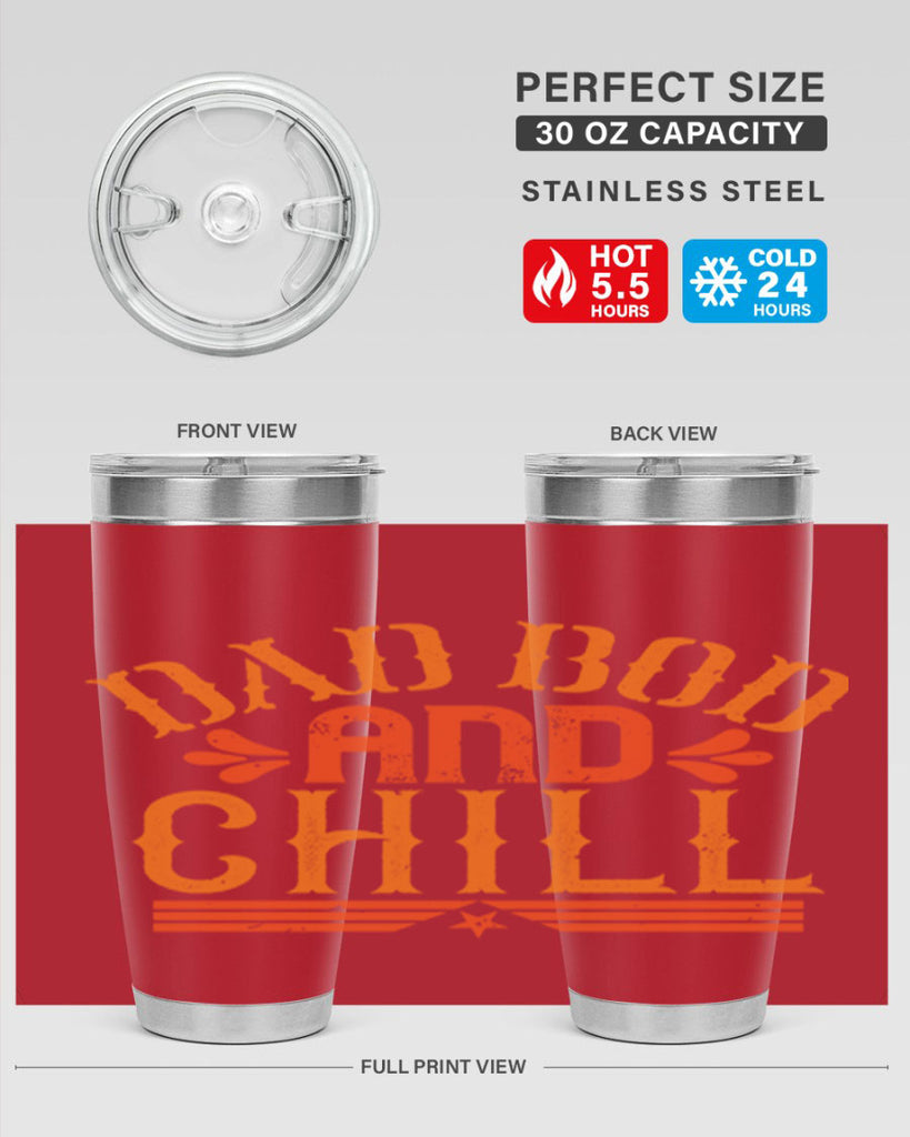 dad bod and chill 118#- fathers day- Tumbler