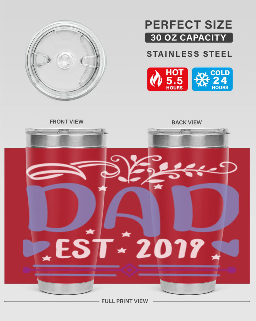 dad est 100#- fathers day- Tumbler