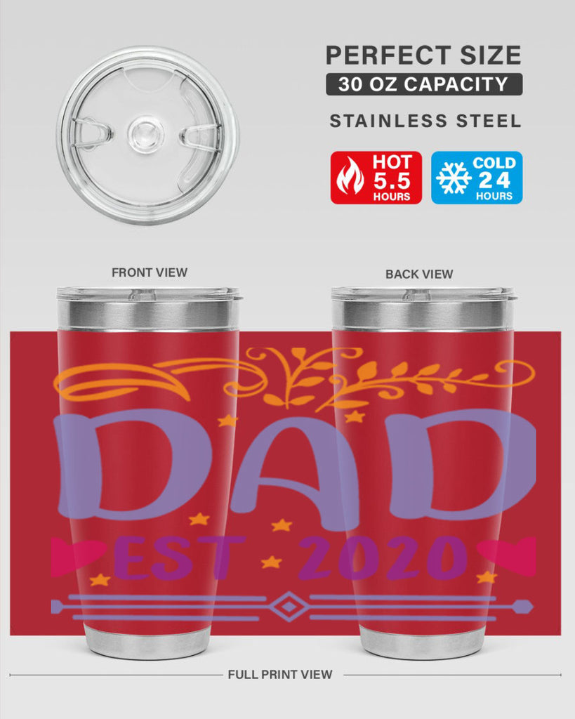 dad est 98#- fathers day- Tumbler