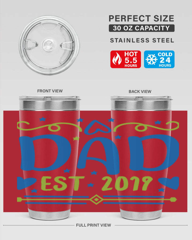 dad est 99#- fathers day- Tumbler