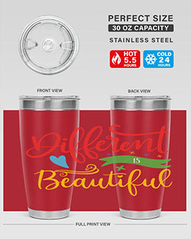 different is beautiful Style 11#- autism- Tumbler