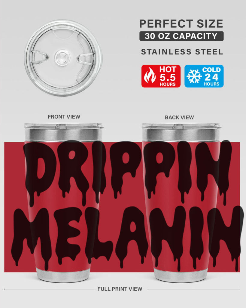 drippinmelanin  160#- black words phrases- Cotton Tank