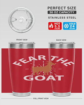fear the goat Style 4#- goat- Tumbler